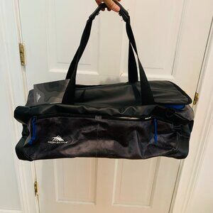 50L High Sierra Water Resistant CONVERTIBLE Travel Backpack or Duffel -Grey/Blue